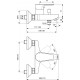 Смеситель Ideal Standard Esla BC229AA для ванны с душем, однорычажный, хром