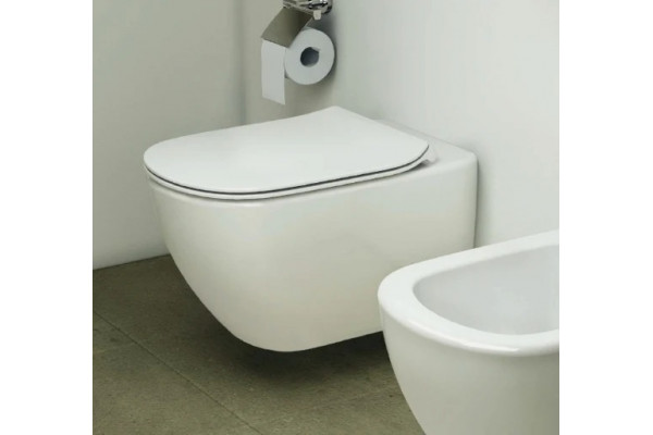 Комплект Система инсталляции для унитазов Ideal Standard W3710AA 4 в 1 + Крышка-сиденье Ideal Standard Tesi T352701 с микролифтом, петли хром + Унитаз подвесной Ideal Standard Tesi T007901, цвет белый, бачок 3/6 л