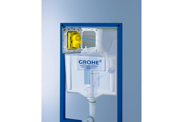 Комплект Система инсталляции для унитазов Grohe Rapid SL 38929000 4 в 1 с кнопкой смыва + Крышка-сиденье Ideal Standard Connect E772401 с микролифтом + Унитаз подвесной Ideal Standard Connect AquaBlade E047901, цвет белый, бачок 3/6 л