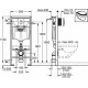 Комплект Система инсталляции для унитазов Grohe Rapid SL 38929000 4 в 1 с кнопкой смыва + Крышка-сиденье Ideal Standard Connect E772401 с микролифтом + Унитаз подвесной Ideal Standard Connect AquaBlade E047901, цвет белый, бачок 3/6 л