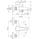Смеситель Ideal Standard Dot 2.0 BC326AA для ванны с душем, однорычажный, хром