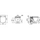 Комплект Ideal Standard Tesi AquaBlade T386801 цвет белый, бачок 3/6 л