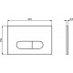 Кнопка смыва Ideal Standard Oleas R0115A6 черная механическая,  в современном стиле