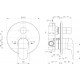 Душевой комплект Ideal Standard Ceraflex BC447AA С ВНУТРЕННЕЙ ЧАСТЬЮ хром, шланг 175 см