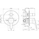 Душевой комплект Ideal Standard Alpha BD003AA С ВНУТРЕННЕЙ ЧАСТЬЮ хром, шланг металлический 150 см