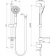 Душевой комплект Ideal Standard Esla BC264AA хром, шланг 175 см