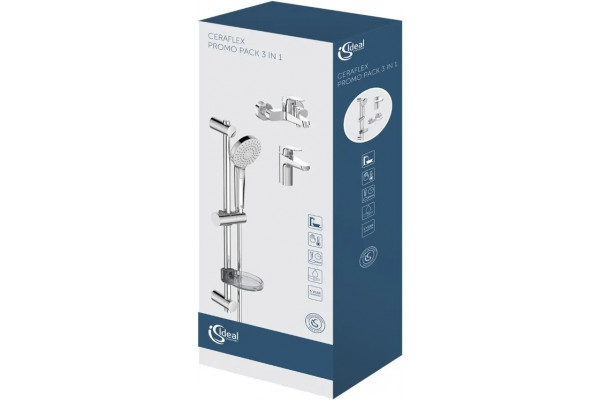 Душевой комплект Ideal Standard Ceraflex BD001AA хром, шланг 175 см