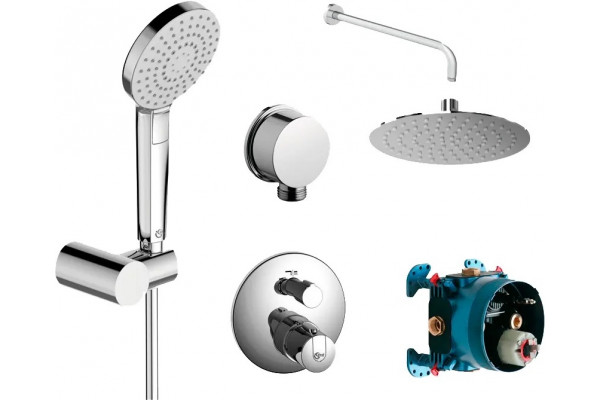 Душевой комплект Ideal Standard Ceraterm BD006XC С ВНУТРЕННЕЙ ЧАСТЬЮ хром, шланг 175 см