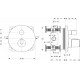 Душевой комплект Ideal Standard Ceraterm BD006XC С ВНУТРЕННЕЙ ЧАСТЬЮ хром, шланг 175 см