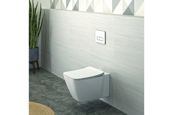 Комплект Унитаз подвесной Ideal Standard STRADA II T359601 + Система инсталляции для унитазов Ideal Standard Prosys Frame 120 M R020467 цвет белый,  в современном стиле