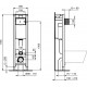 Система инсталляции для унитазов Ideal Standard Prosys Eco Frame M E233267 цвет серый, 30x21x115 см