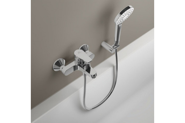 Смеситель Ideal Standard Cerafine D BC494AA для ванны с душем, однорычажный, хром