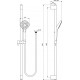 Душевой гарнитур Ideal Standard IdealRain B2238AA хром, штанга 90.3 см