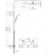 Душевая стойка Ideal Standard Creatherm_t50 A7705AA хром, штанга 132.1 см