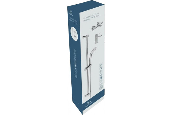 Душевой комплект Ideal Standard CERATHERM T100 (3 в 1) хром, шланг 160 см