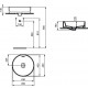 Рукомойник Ideal Standard Strada II T296101 круглая, цвет белый