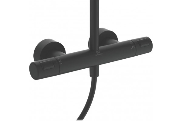 Душевая стойка Ideal Standard Ceraterm T25 BC748XG silk black цвет черный, штанга 115.2 см