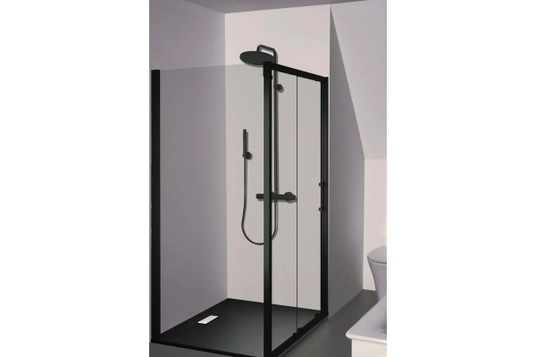 Душевая стойка Ideal Standard Ceraterm T25 BC748XG silk black цвет черный, штанга 115.2 см