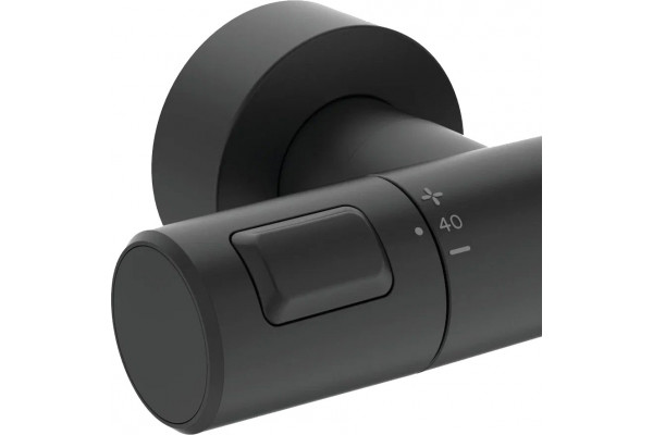 Душевая стойка Ideal Standard Ceraterm T25 BC748XG silk black цвет черный, штанга 115.2 см