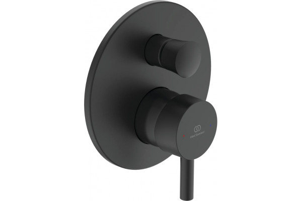 Смеситель Ideal Standard Ceraline A6939XG С ВНУТРЕННЕЙ ЧАСТЬЮ, для ванны с душем, черный, однорычажный