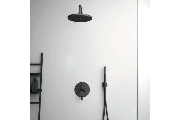 Смеситель Ideal Standard Ceraline A6939XG С ВНУТРЕННЕЙ ЧАСТЬЮ, для ванны с душем, черный, однорычажный