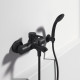 Смеситель Ideal Standard Ceraline BC270XG для ванны с душем, черный, однорычажный, длина излива 17.5 см