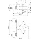 Смеситель Ideal Standard Ceraline BC199XG для ванны с душем, черный, однорычажный, длина излива 17.5 см