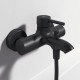 Смеситель Ideal Standard Ceraline BC199XG для ванны с душем, черный, однорычажный, длина излива 17.5 см
