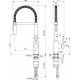 Смеситель Ideal Standard Ceralook BC302AA для кухонной мойки, хром, однорычажный, высота излива 20.2 см