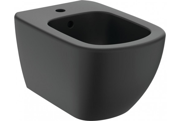 Биде подвесное Ideal Standard Tesi T3552V3 черный шелк овальное, 36x53 см