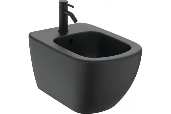 Биде подвесное Ideal Standard Tesi T3552V3 черный шелк овальное, 36x53 см