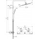 Душевая стойка Ideal Standard Ceratherm T50 A7565AA хром, штанга 115.2 см