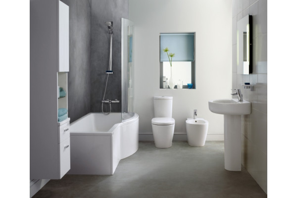 Унитаз напольный под бачок Ideal Standard Connect белый, овальный, 36.5x66.5 см