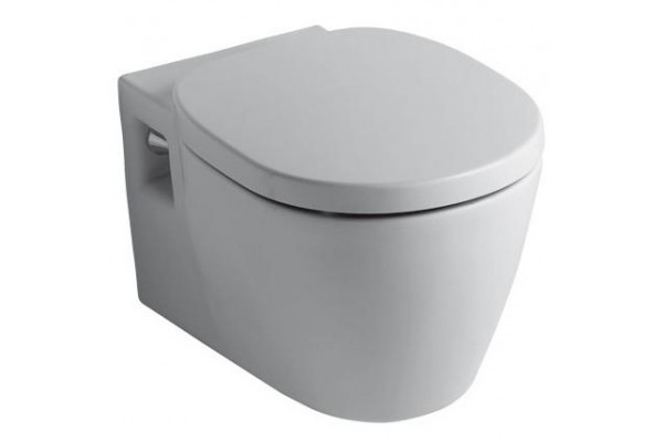 Унитаз подвесной Ideal standard Connect белый, овальный, антивсплеск, 36.5x54.5 см
