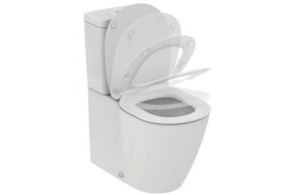 Унитаз напольный пристенный Ideal Standard Connect Aquablade белый, овальный, 36.5x40.0 см
