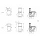 Унитаз-компакт Ideal Standard Connect Space горизонтальный выпуск белый, овальный, 36.5x60.5 см