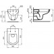 Унитаз подвесной Ideal Standard Tempo глубокий смыв белый, овальный, 36x53 см