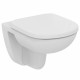 Унитаз подвесной Ideal Standard Tempo короткая проекция  белый, овальный, 37x35 см