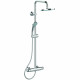 Душевая стойка Ideal Standard IdealRain Eco с термостатом, хром, штанга 105 см