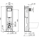 Система инсталляции для унитазов Ideal Standard Prosys Eco Frame M E2332AC с белой кнопкой смыва, 30x21x115 см,  в современном стиле
