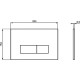 Система инсталляции для унитазов Ideal Standard Prosys Eco Frame M E2332AC с белой кнопкой смыва, 30x21x115 см,  в современном стиле