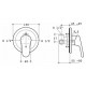 Смеситель для душа Ideal Standard Ceraplan 2 однорычажный, хром