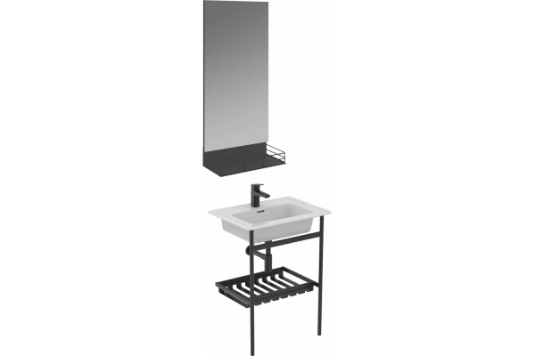 Мебель для ванной Ideal Standard Conca E2532XG с раковиной Strada II T299101, с полками