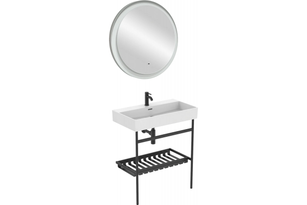 Мебель для ванной Ideal Standard Conca E2654XG с раковиной Extra T372901, с полками