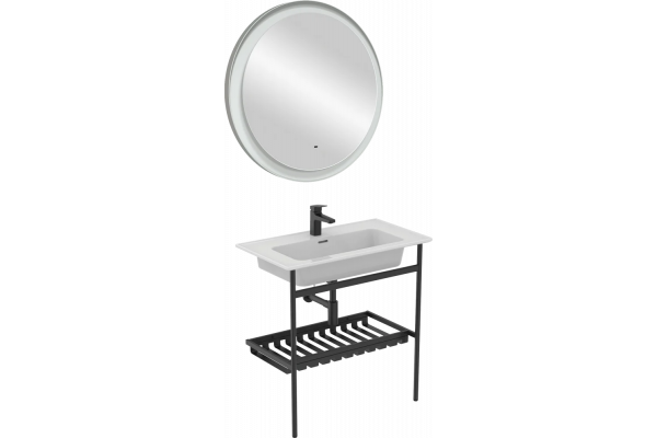 Мебель для ванной Ideal Standard Conca E2654XG с раковиной Strada II T300301, с полками