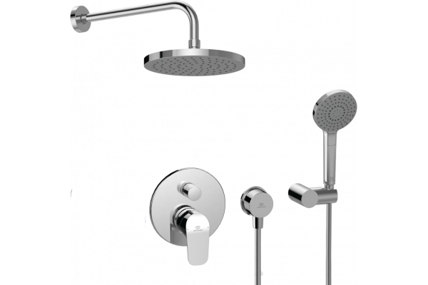 Душевой комплект Ideal Standard Ceraflex хром, С ВНУТРЕННЕЙ ЧАСТЬЮ в современном стиле