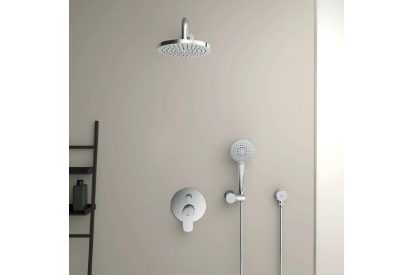 Душевой комплект Ideal Standard Ceraflex хром, С ВНУТРЕННЕЙ ЧАСТЬЮ в современном стиле