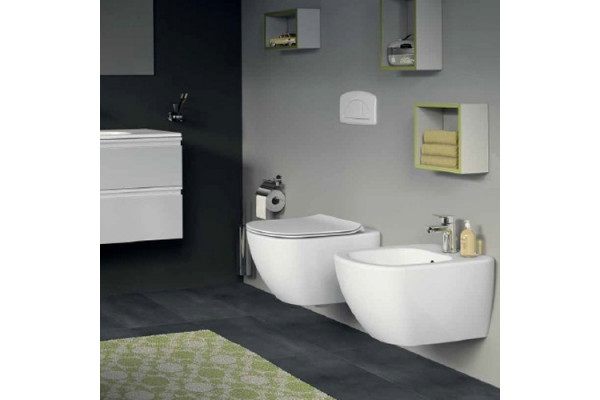Унитаз подвесной Ideal Standard Tesi T007901 белый, овальный, 36.5x53.5 см