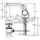 Смеситель Ideal Standard Melange для раковины однорычажный, хром