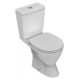 Унитаз-компакт Ideal Standard Eurovit plus с микролифтом, белый, овальный, 35.5x63 см